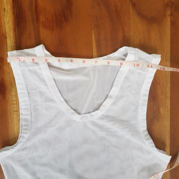 BuffBunny Sheer White Crop Top • XS - Picture 4 of 10